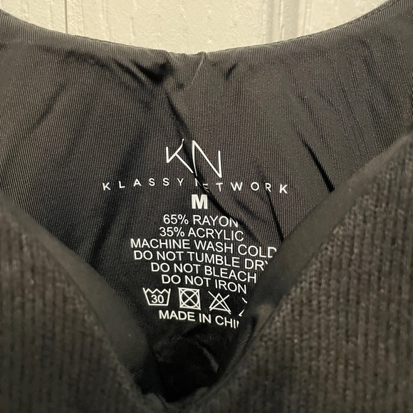 Knit Lounge Crop Brami (black) - Picture 4 of 6